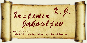 Krstimir Jakovljev vizit kartica